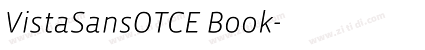 VistaSansOTCE Book字体转换